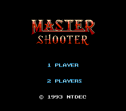 Master Shooter Title Screen